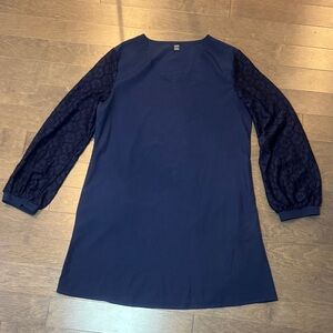 🆕 SHEIN Navy Long Sleeve Dress